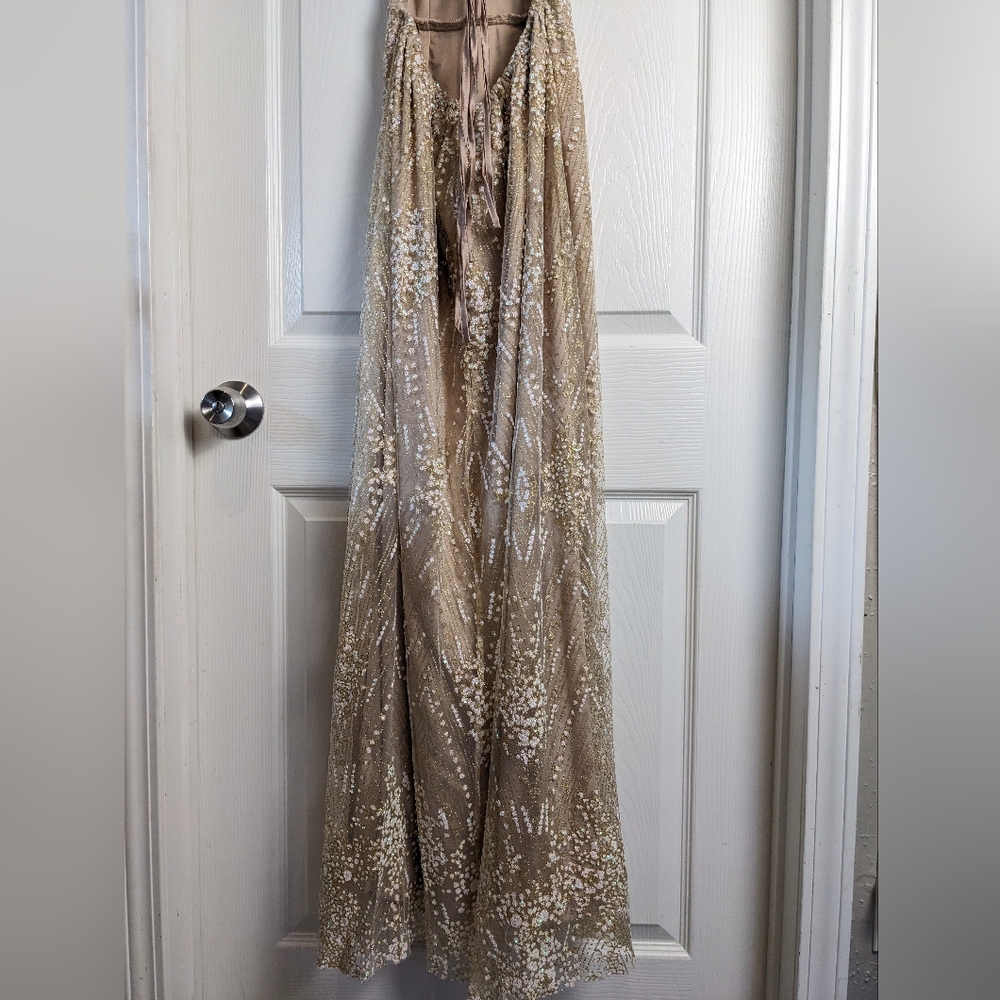 Morning Mist New York Nights Maxi Dress in Gold - Picture 12 of 14